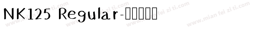 NK125 Regular字体转换